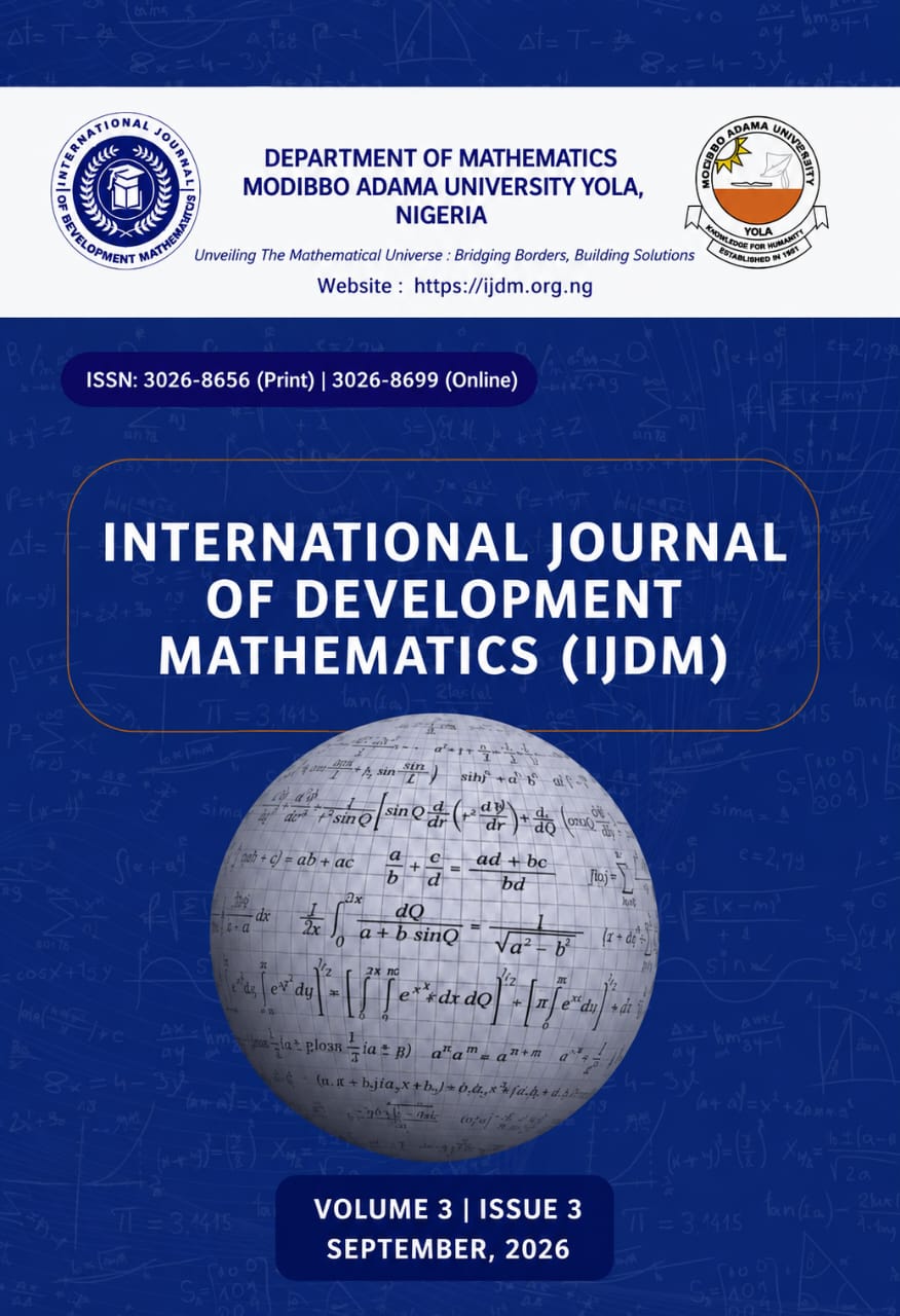 					View Vol. 3 No. 3 (2026): International Journal of Development Mathematics (IJDM)
				